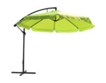 Градински чадър със стойка - светлозелен, ø300 cm
