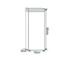 PVC шкаф колона ICP 310 - 30 х 60 х 30 cm, конзола