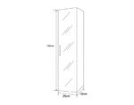 PVC шкаф колона "Елмира", стенна - 25 х 18 х 120 сm
