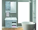 Сет PVC шкафове за баня и мивка - 65 cm, хром
