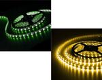 LED лента SMD3528, водоустойчива - 12 V, 60 LED s/m, 5 m, 4.8W/m, различна светлина