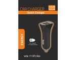 Бързо зарядно устройство за QC3.0 - 12-24 V, без кабел, черно, 2 USB