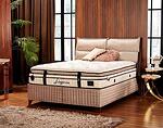Тапицирано легло New Elegance, с луксозен матрак - бежово, 160 x 200 cm