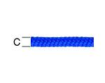 Полипропиленово плетено въже - синьо, 8 mm, 16 жично