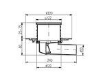 Подоф сифон PVBU DN 50 N - инокс