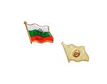 Значка български флаг с герб - 30 х 35 cm