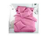 Едноцветен спален комплект - бейби розово, 180 х 220 cm