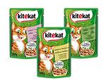 Храна за котки Kitekat Pouch - 100 g, различни видове