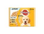 Храна за куче Pedigree Po - 4 x 100 g, говеждо, пиле, ориз