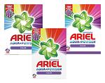 Ariel за цветни тъкани - различен брой пранета