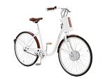 Градски електрически велосипед Askoll eB1 L - бял/кафяв