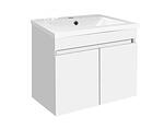 Конзолен PVC шкаф с мивка ICP 5082 - 50 х 45 х 39 cm, бял