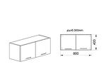 Долен кухненски шкаф за бутилки с плавно прибиране - 20 х 55 х 87 cm, бял гланц