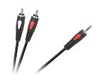 Кабел 3.5 мъжки стерео жак CabletechEco-Line - 2RCA, 5 m