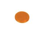 Светлоотразител кръг с лепенка - оранжев