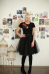 Черна тениска с нашивки BL143BL/DOG
