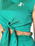 Къса зелена блуза BL176ZE