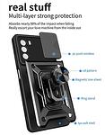 Брониран кейс • гръб • калъф с пръстен стойка и защита за камерата Ring Armor Case за Moto G52