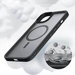 Удароустойчив магнитен хибриден кейс с черна рамка за iPhone 14 Tech-Protect Magmat MagSafe Case