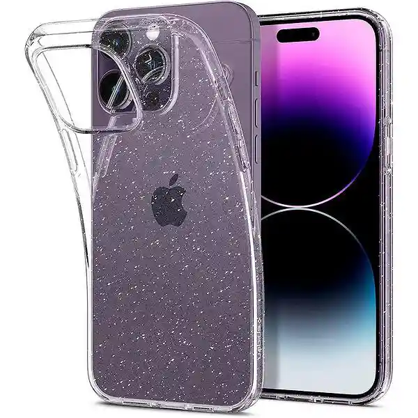 Луксозен кейс • калъф • гръб за iPhone 14 Pro Max Case SPIGEN Liquid Crystal ® Glitter Crystal (ACS04810)