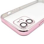 Луксозен силиконов калъф • кейс • гръб с вградени протектори за камерата за iPhone 12 • Rose Gold
