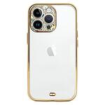 Силиконов калъф • кейс • гръб със защита за камера за iPhone 12 Pro • Diamond Case • white