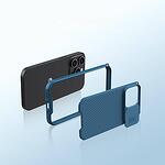 Удароустойчив MagSafe калъф • кейс Nillkin CamShield Pro Magnetic със защита на камерата за iPhone 14 Pro Max Черен