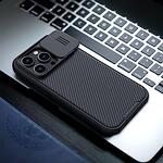 Удароустойчив MagSafe калъф • кейс Nillkin CamShield Pro Magnetic със защита на камерата за iPhone 14 Pro Max Черен