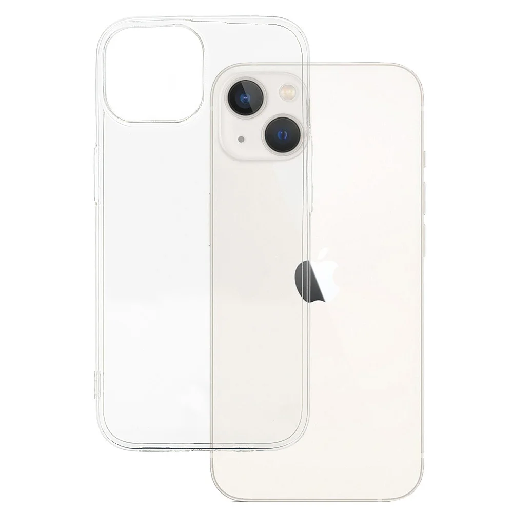 Прозрачен 1.0 мм силиконов калъф • кейс за iPhone 15 Clear Case