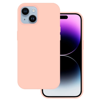 Силиконов калъф • кейс за iPhone 15 Premium Silicone Case • Light Pink