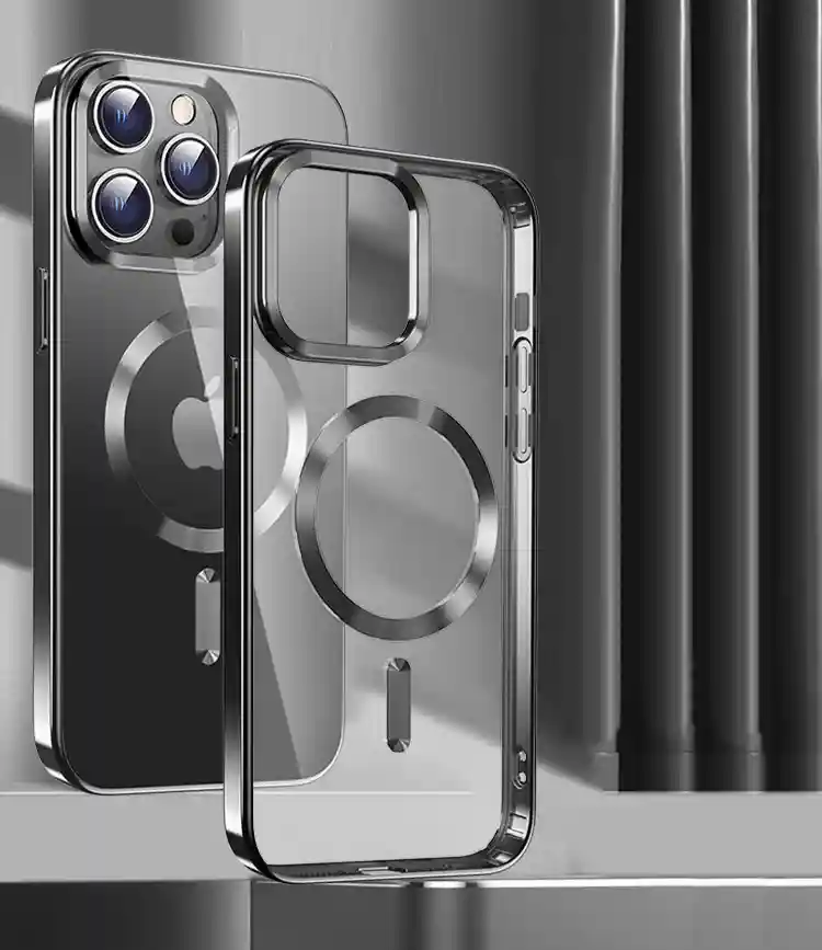 Магнитен кейс • калъф • гръб с борд за камерата на iPhone 15 MagSafe Camera Guard Case • Graphite