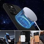 Магнитен силиконов калъф • гръб за iPhone 15 Pro Premium MagSafe Silicone case • Matte Black