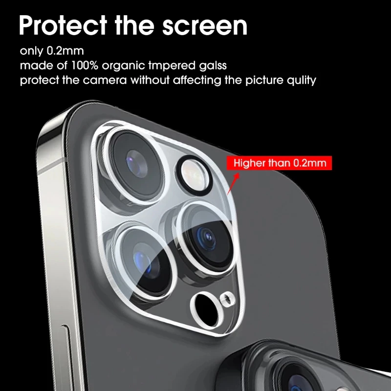 Стъклен протектор за камерата на iPhone 15