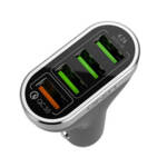Мощно бързо Quick Charge 3.0 зарядно за кола LDNIO C701Q 4.2A с 4 USB слота и USB Type C кабел