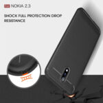Хибриден силиконов кейс / калъф Carbon Case за Nokia 2.3 High Quality