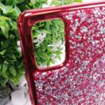 Луксозен кейс / гръб / калъф с камъни за Samsung Galaxy A51 червен