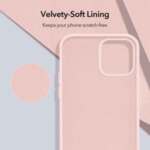Премиум силиконов кейс • калъф • гръб за iPhone 12/12 Pro ESR Cloud Pink