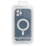 Луксозен Кейс • Калъф Mag Silicone Case за iPhone 12, сив