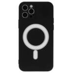 Луксозен Кейс • Калъф Mag Silicone Case за iPhone 12 Mini, черен