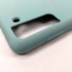 Луксозен силиконов кейс • гръб за Samsung Galaxy S21 син