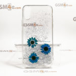 Луксозен силиконов кейс / гръб/ калъф Vennus Real Flowers за iPhone XS
