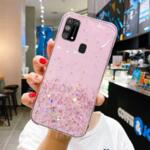 Луксозен калъф • кейс за Samsung A21S Stars case Розов