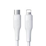 Кабел за бързо зареждане на iPhone USB-C към Lightning PD • 2.4A • 20W • 1.2m • JOYROOM S-1224M3 • Бял