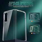 Прозрачен твърд удароустойчив калъф със защита за камерата за Samsung Galaxy Z Fold 3