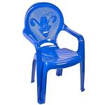 Детско пластмасово столче с подлакътници синьо 60070