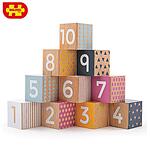 Bigjigs Дървени кубчета с цифри 32004