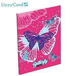 LizzyCard Тефтер А7 Butterfly pink 22974215