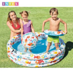 Intex Детски надуваем басейн в комплект с топка и пояс 59469