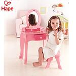 Hape Детска дървена тоалетка със столче и аксесоари H8350