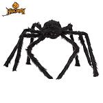 Halloween Декоративен черен паяк 34см 15081